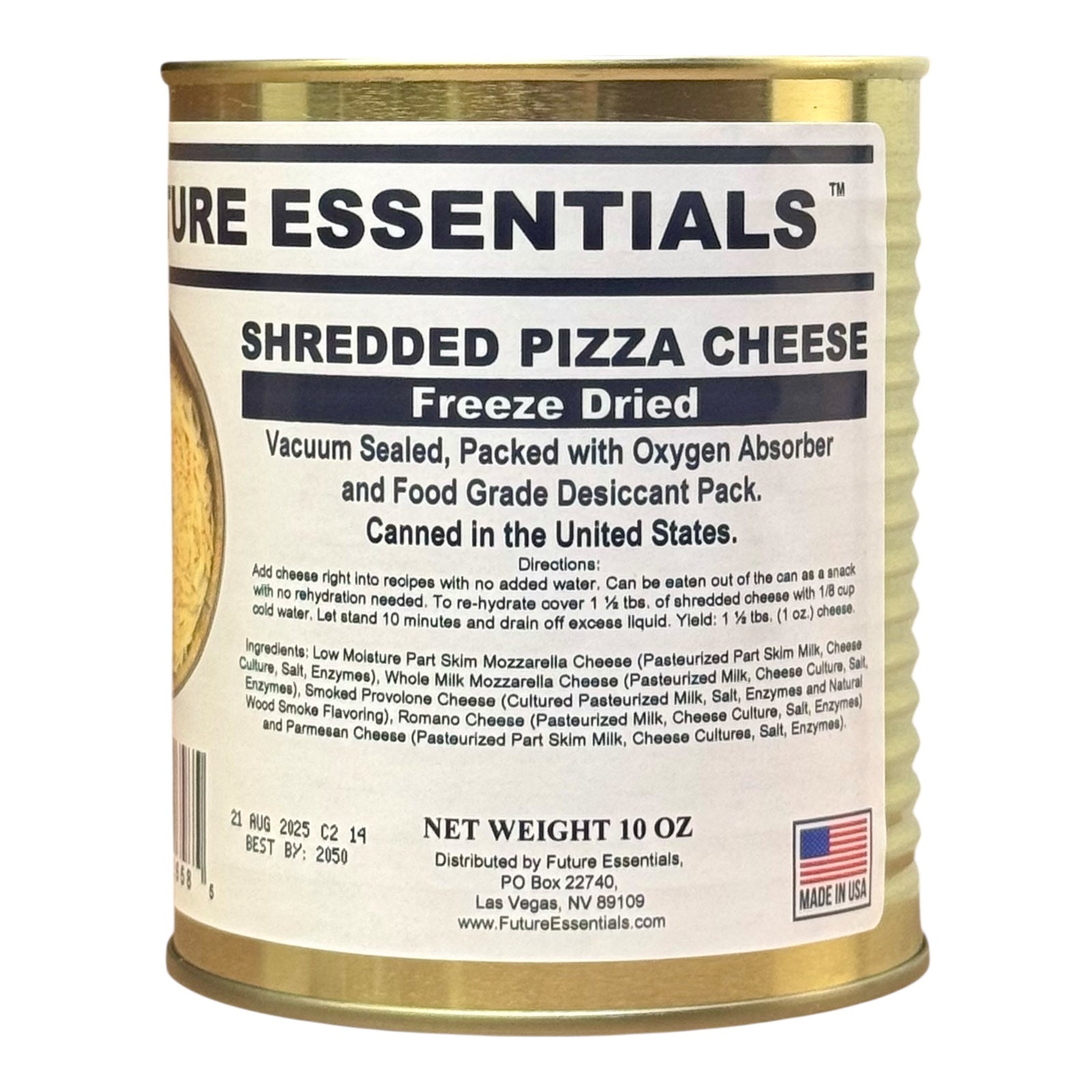 Future Essentials Freeze Dried Shredded Pizza Cheese
