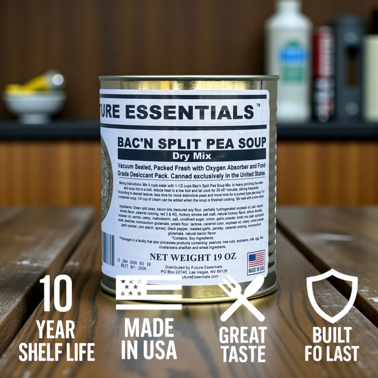 Future Essentials Bacon Split Pea Soup Dry Mix