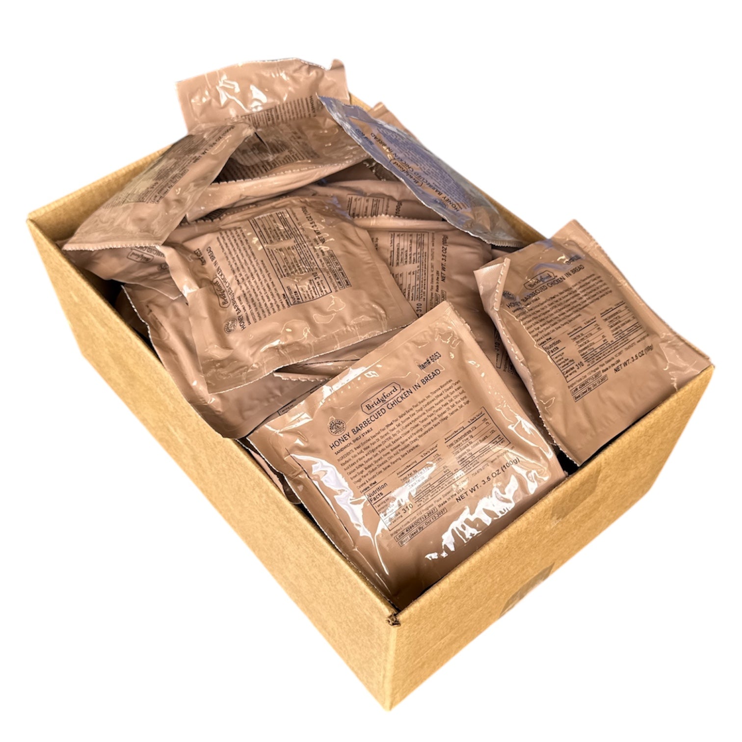 BULK MRE Sandwich - Honey BBQ Chicken Pocket Sandwich