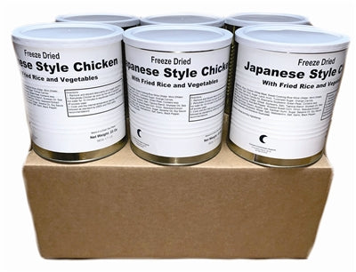 Military Surplus Freeze Dried Japanese Style Chicken with Fried Rice and Vegetables