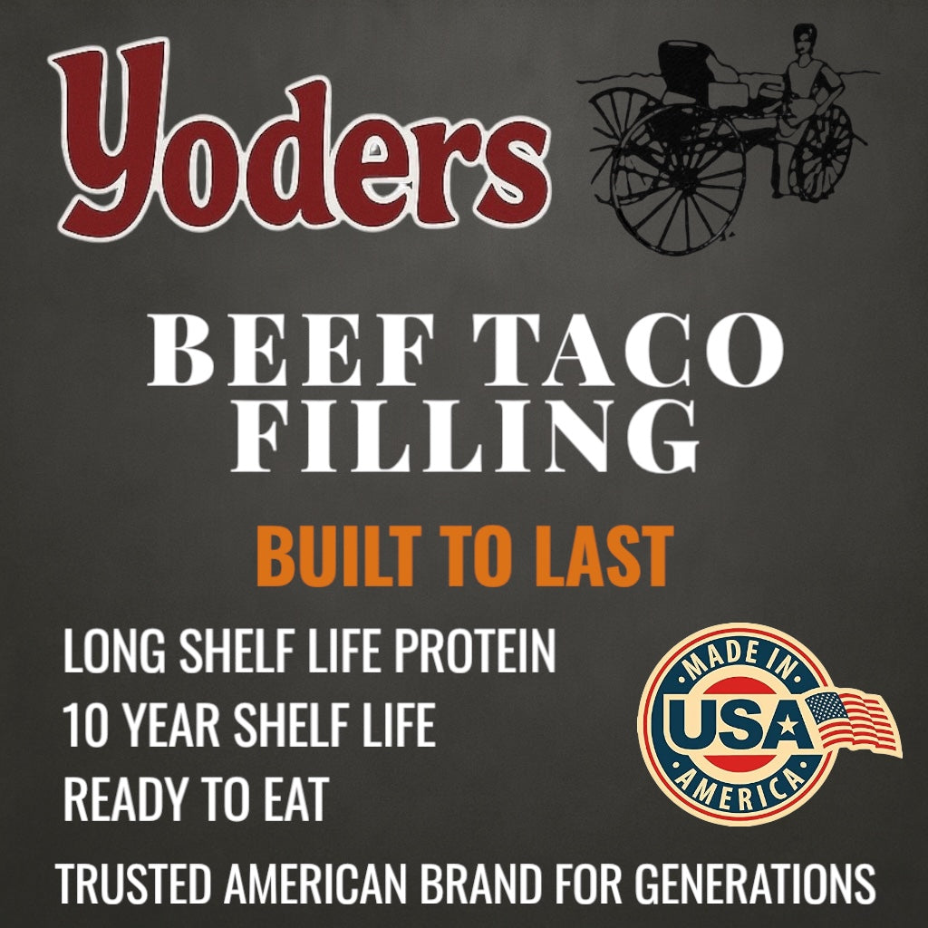 SINGLE CAN (28 oz) of Yoder's fresh real Canned Taco Beef Filling