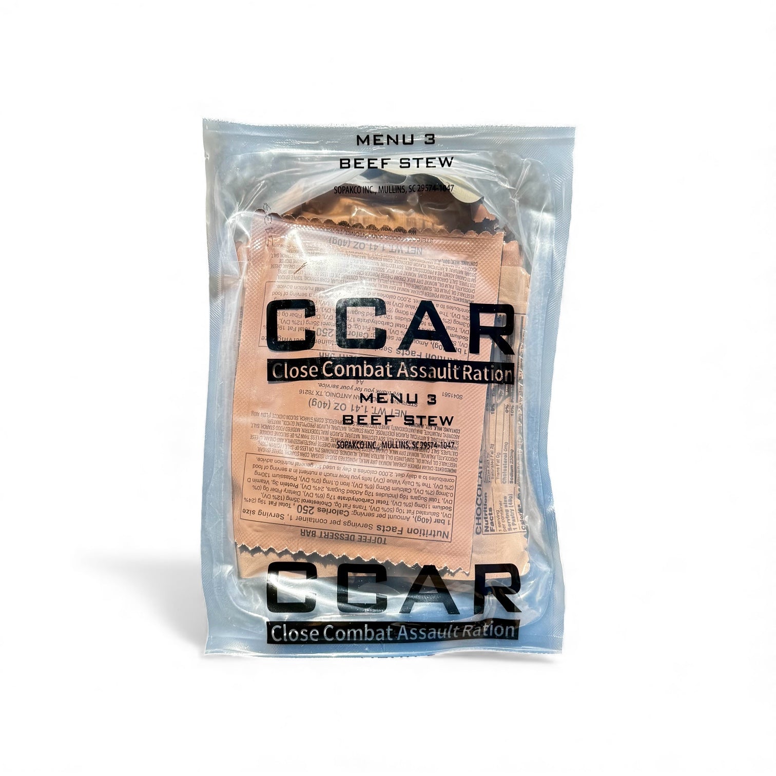 Close Combat Assault Ration (CCAR) - Single Ration