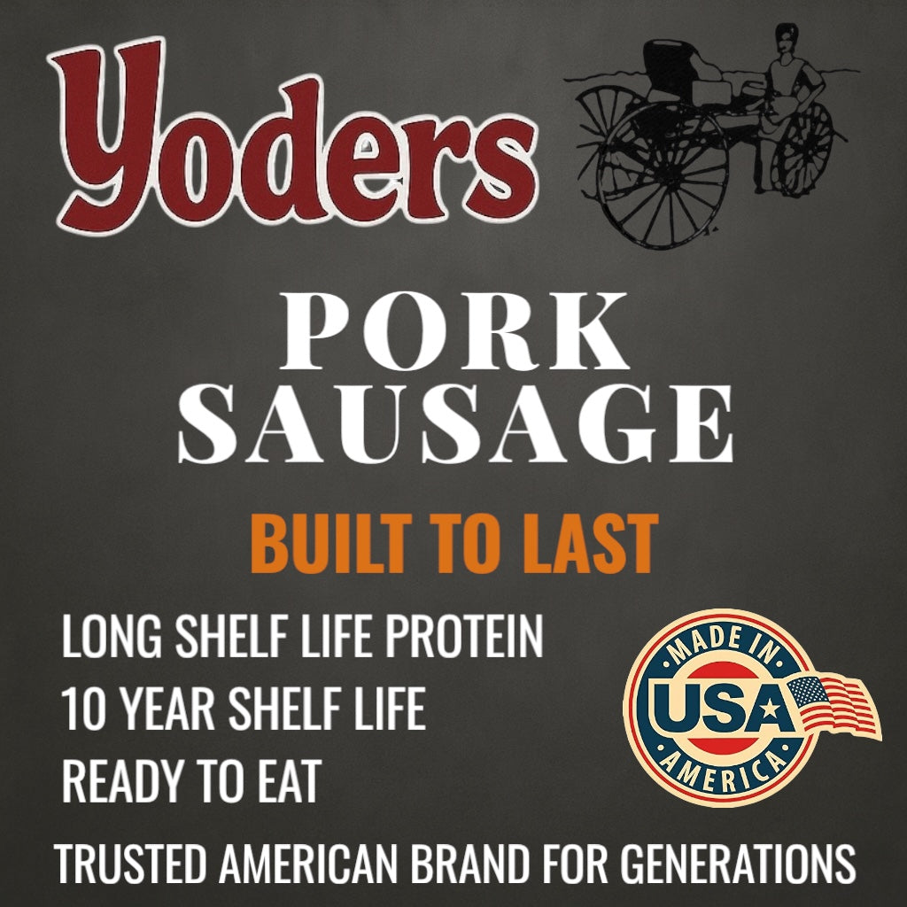 SINGLE CAN (28 oz) of Yoder's fresh real Canned Pork Sausage