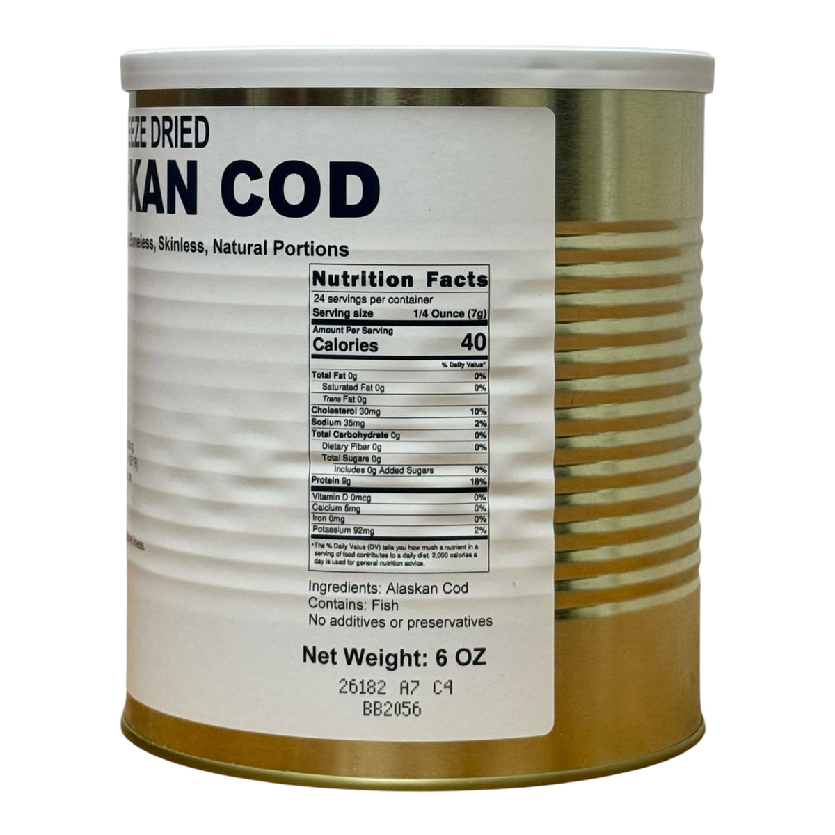 Military Surplus Freeze Dried Alaskan Wild Caught Cod