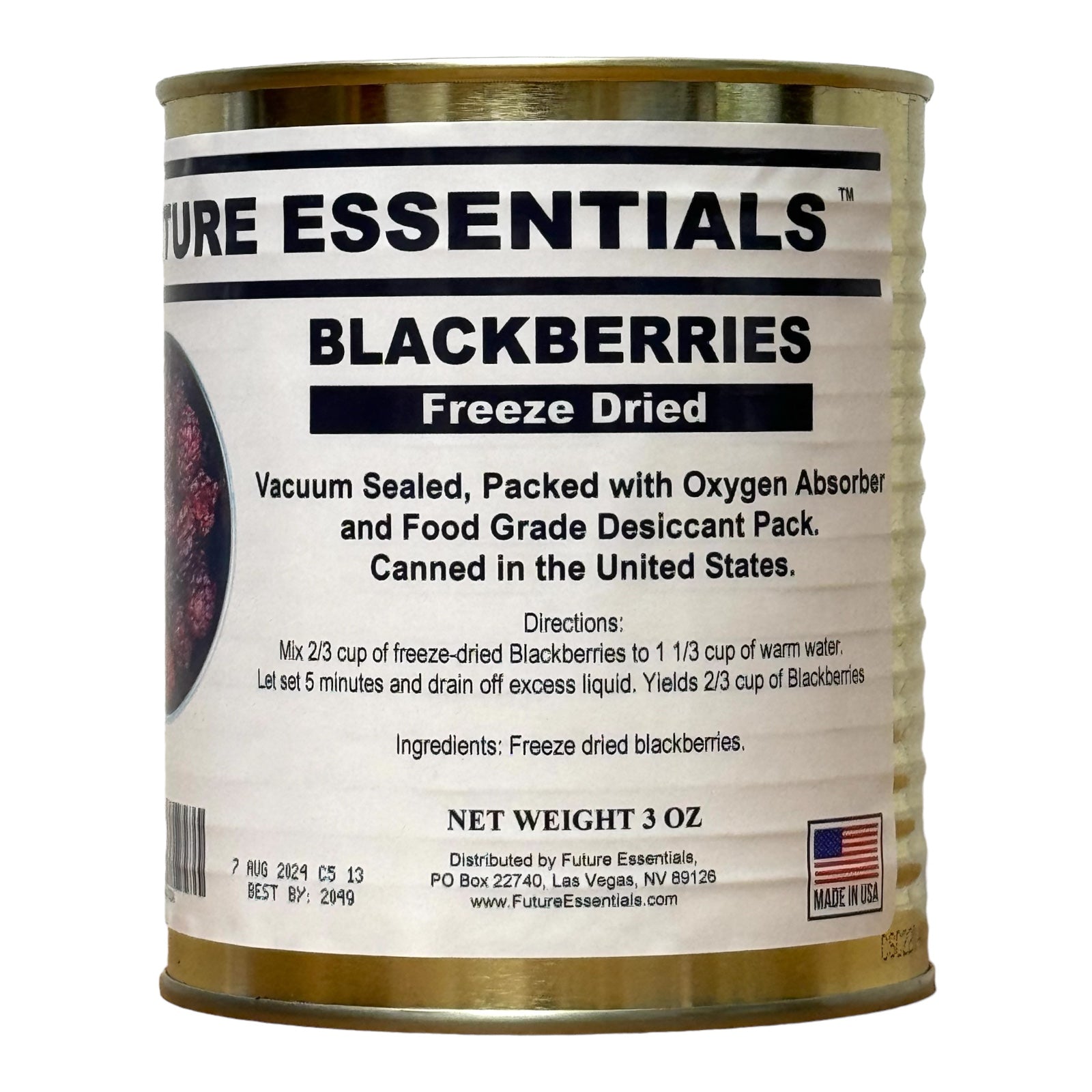 Future Essentials Freeze Dried Whole Blackberries