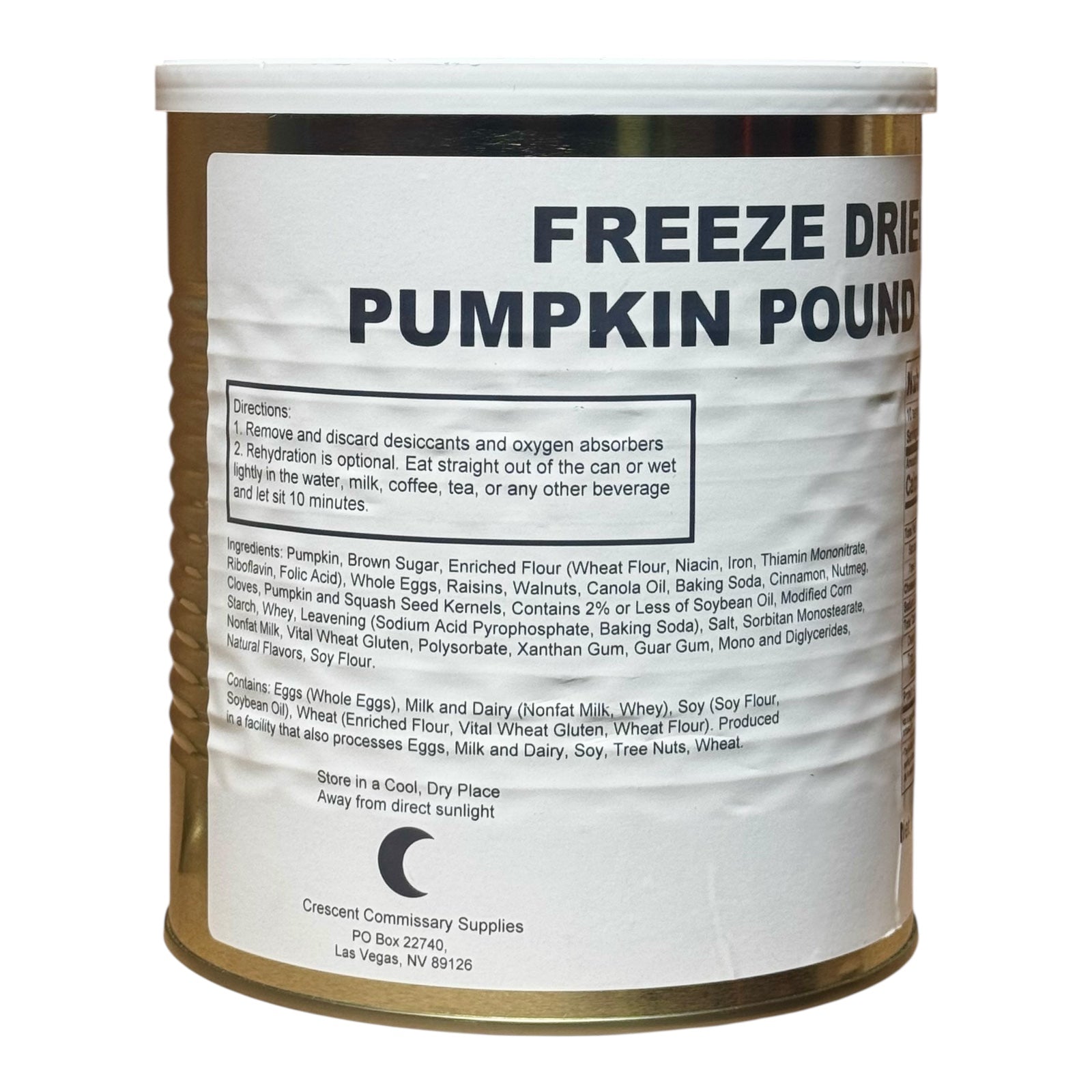 Military Surplus Freeze Dried Pumpkin Pound Cakes