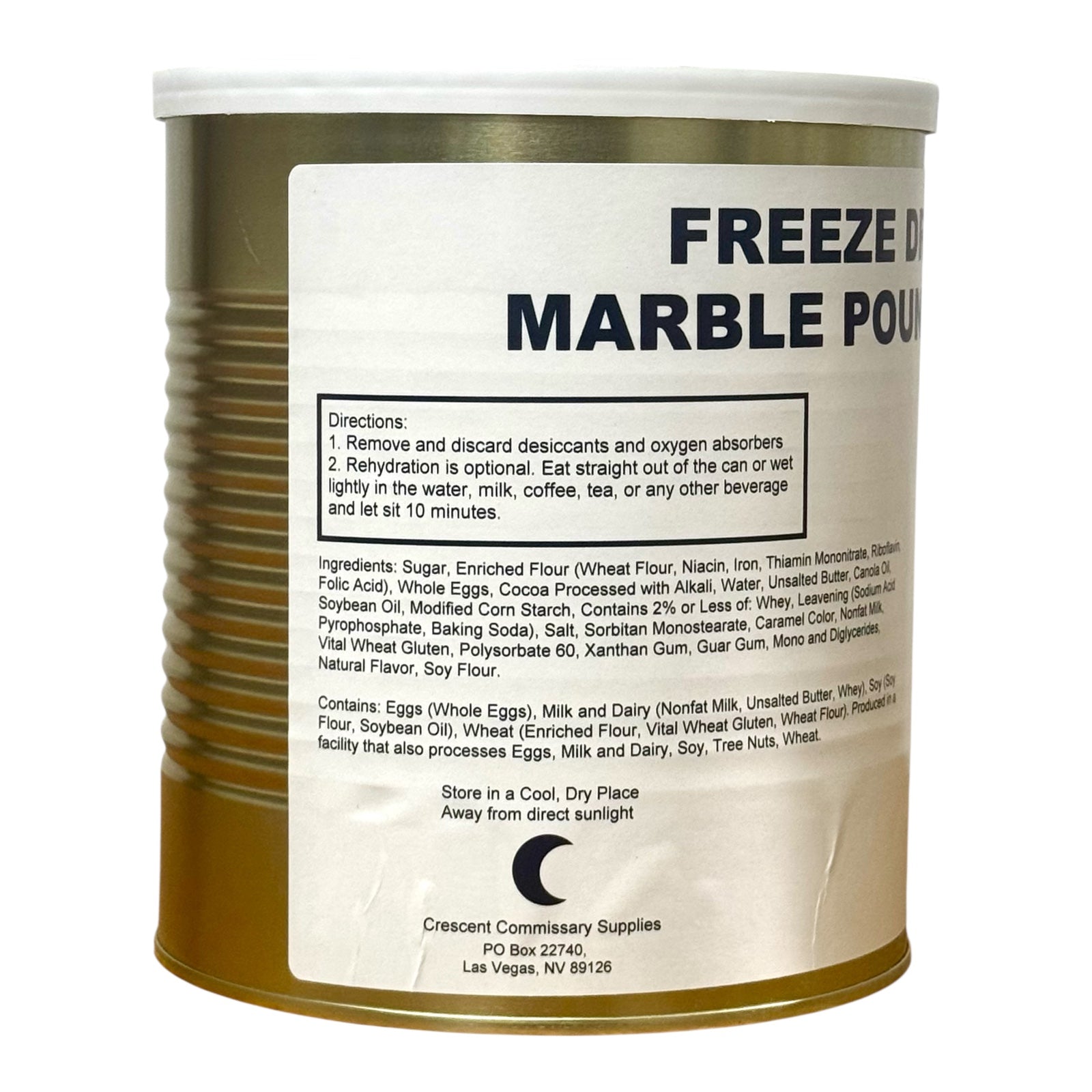 Military Surplus Freeze Dried Marble Pound Cakes