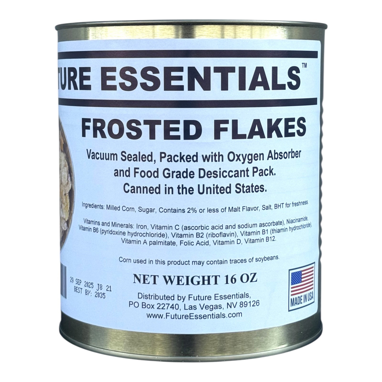 Future Essentials Frosted Flakes Cereal, #10 Can