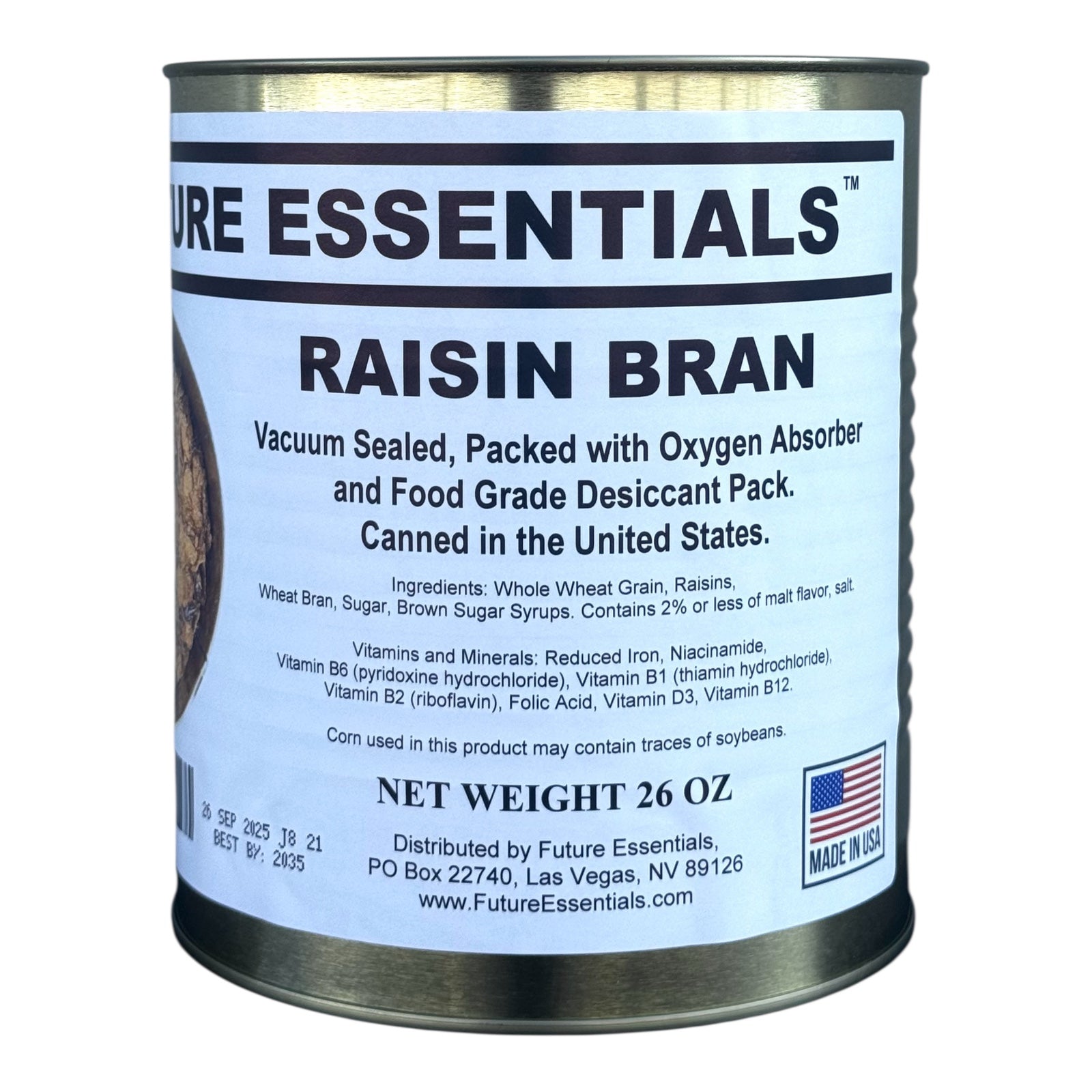 Future Essentials Raisin Bran Cereal, #10 Can