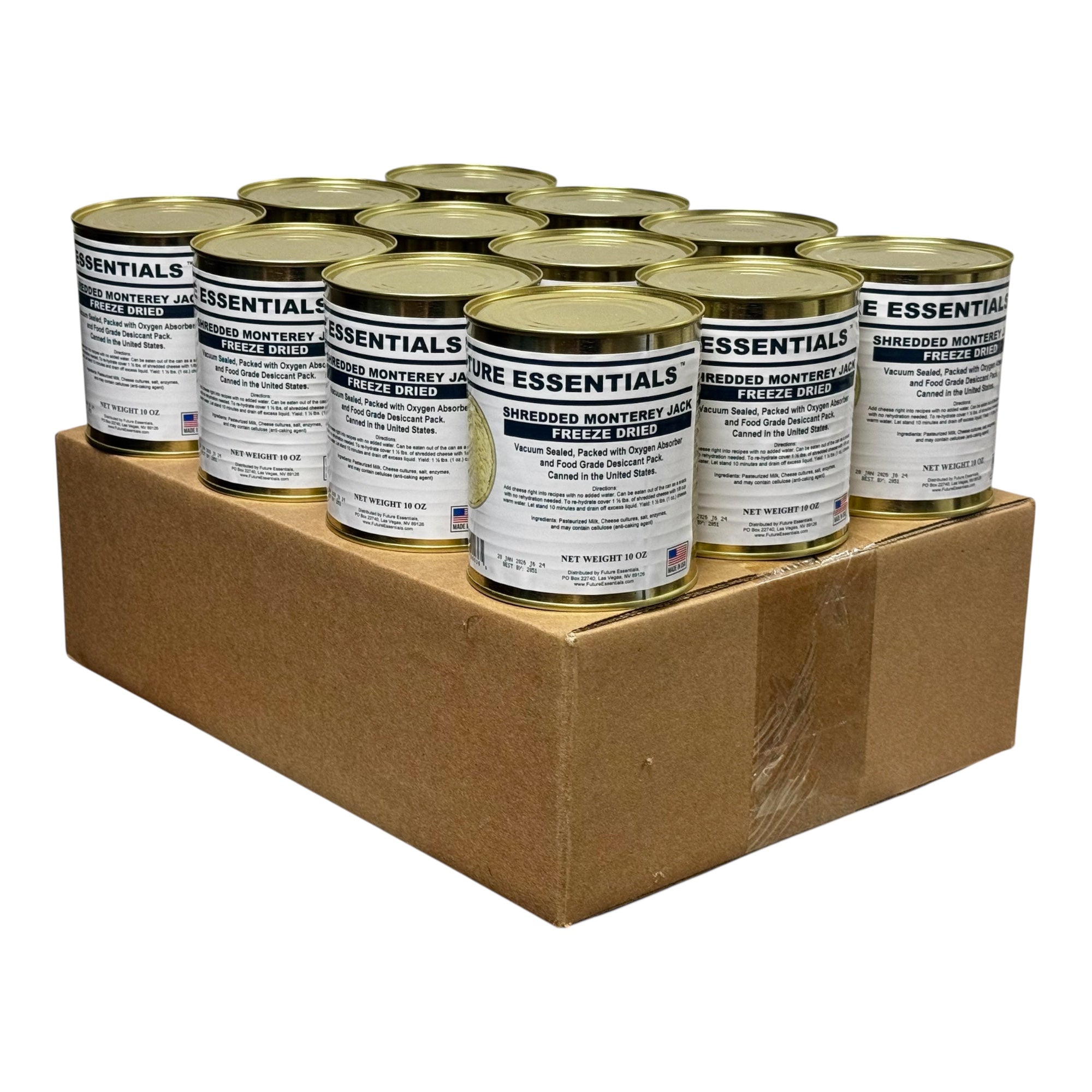 Future Essentials Freeze Dried Shredded Monterey Jack Cheese
