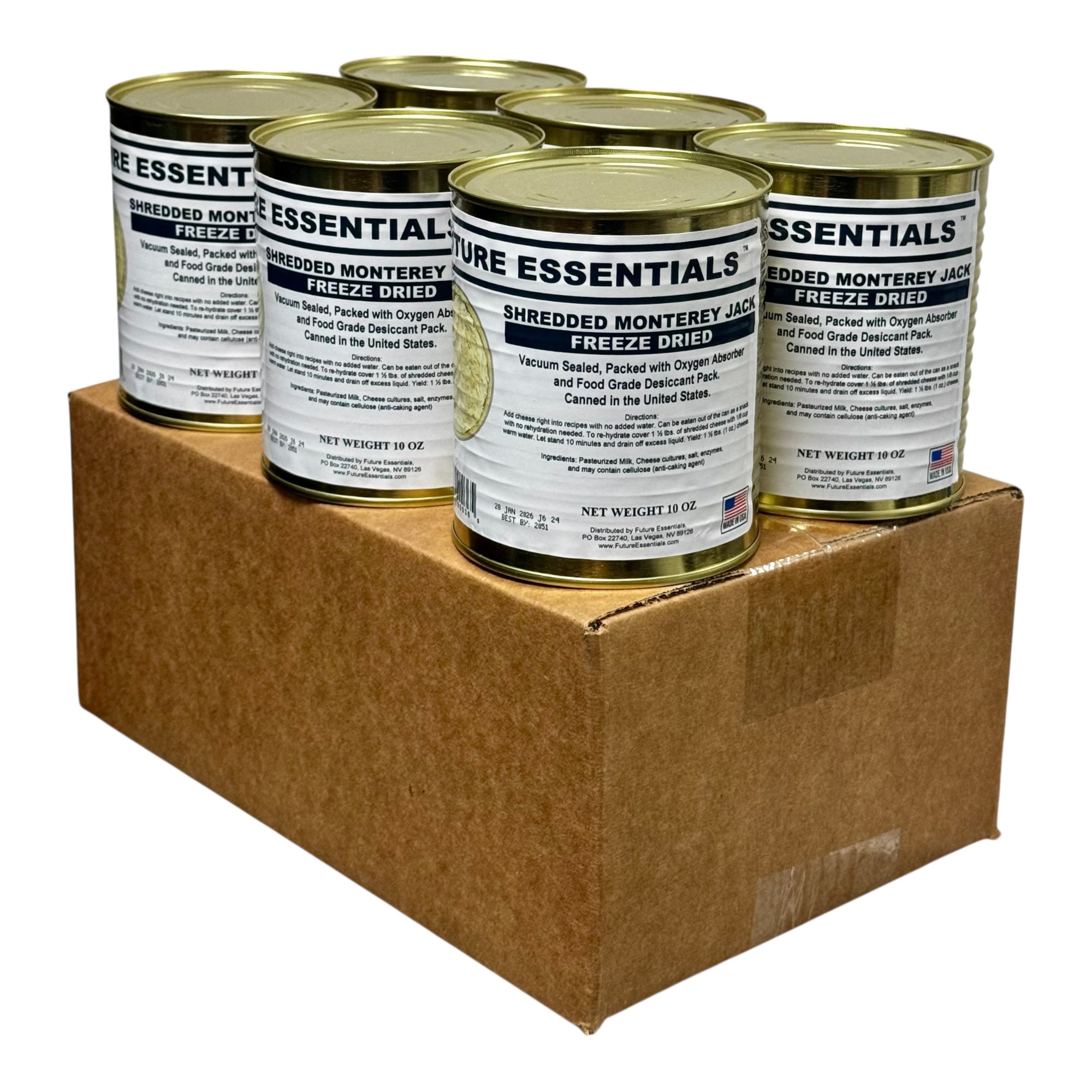Future Essentials Freeze Dried Shredded Monterey Jack Cheese
