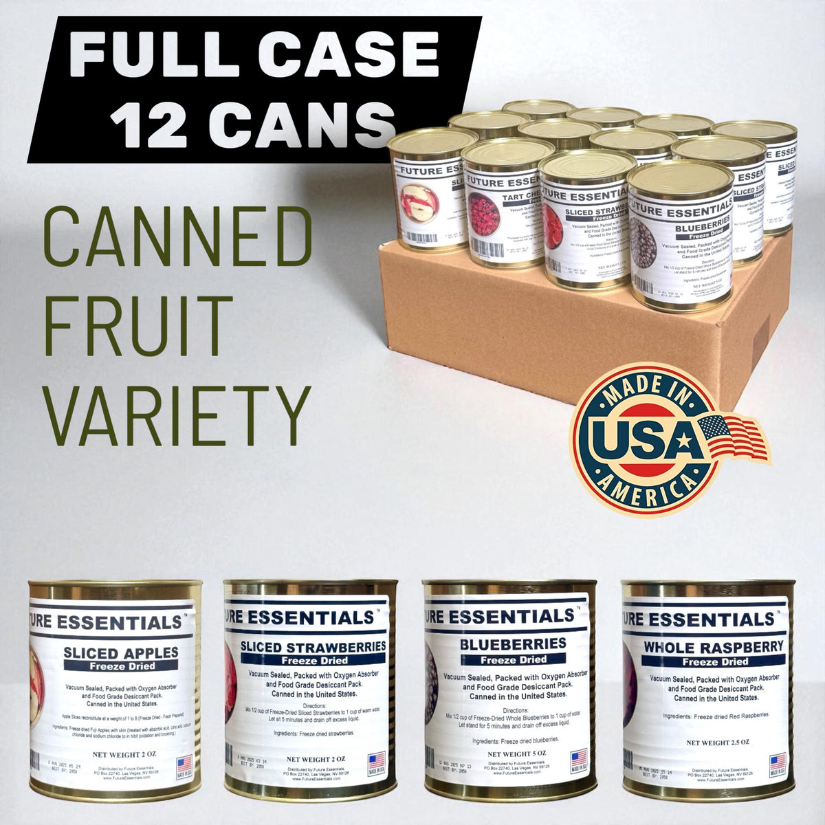 Future Essentials Freeze Dried Fruit Variety MREdepot