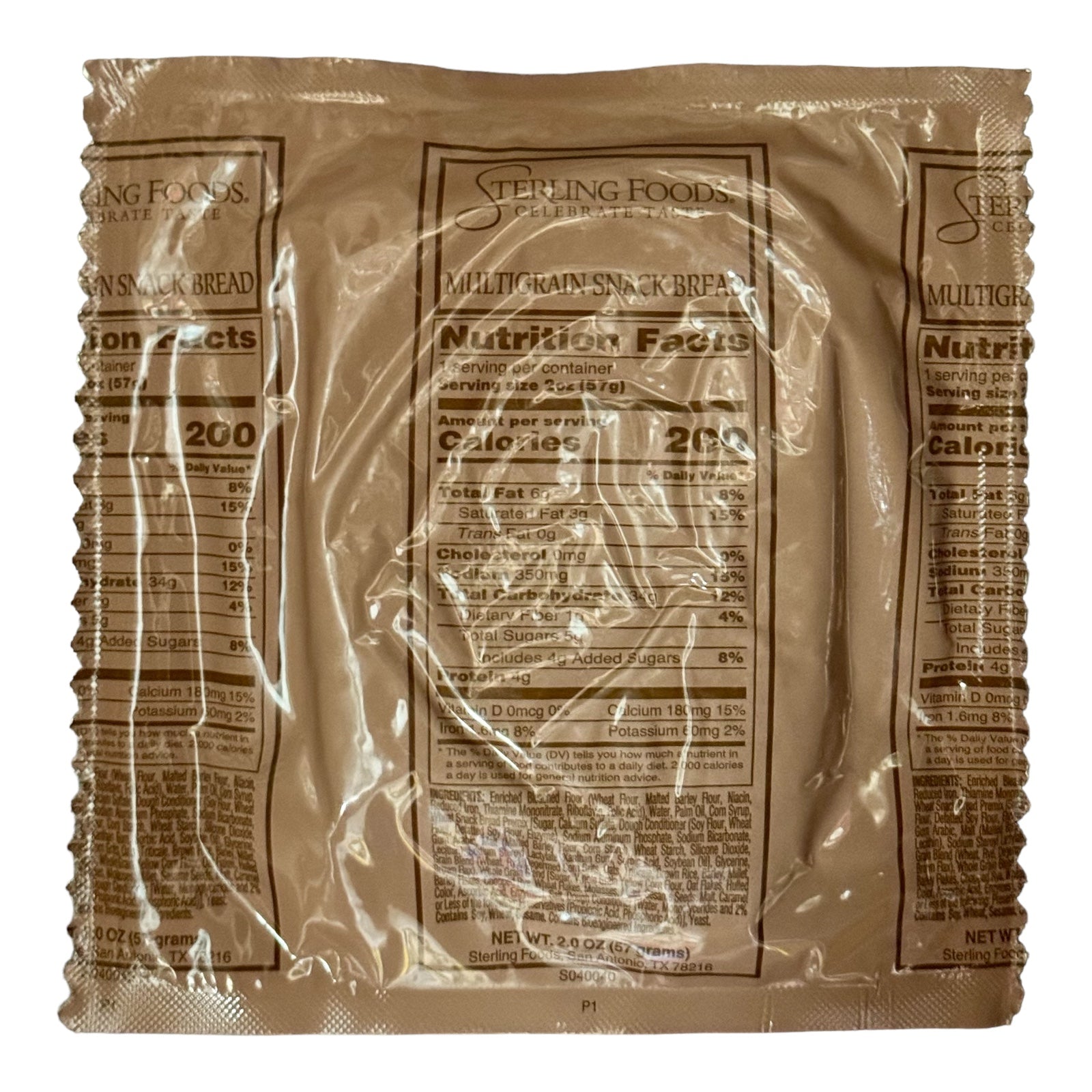 MRE Bread - Multigrain Snack Bread (Trans Fat Free)