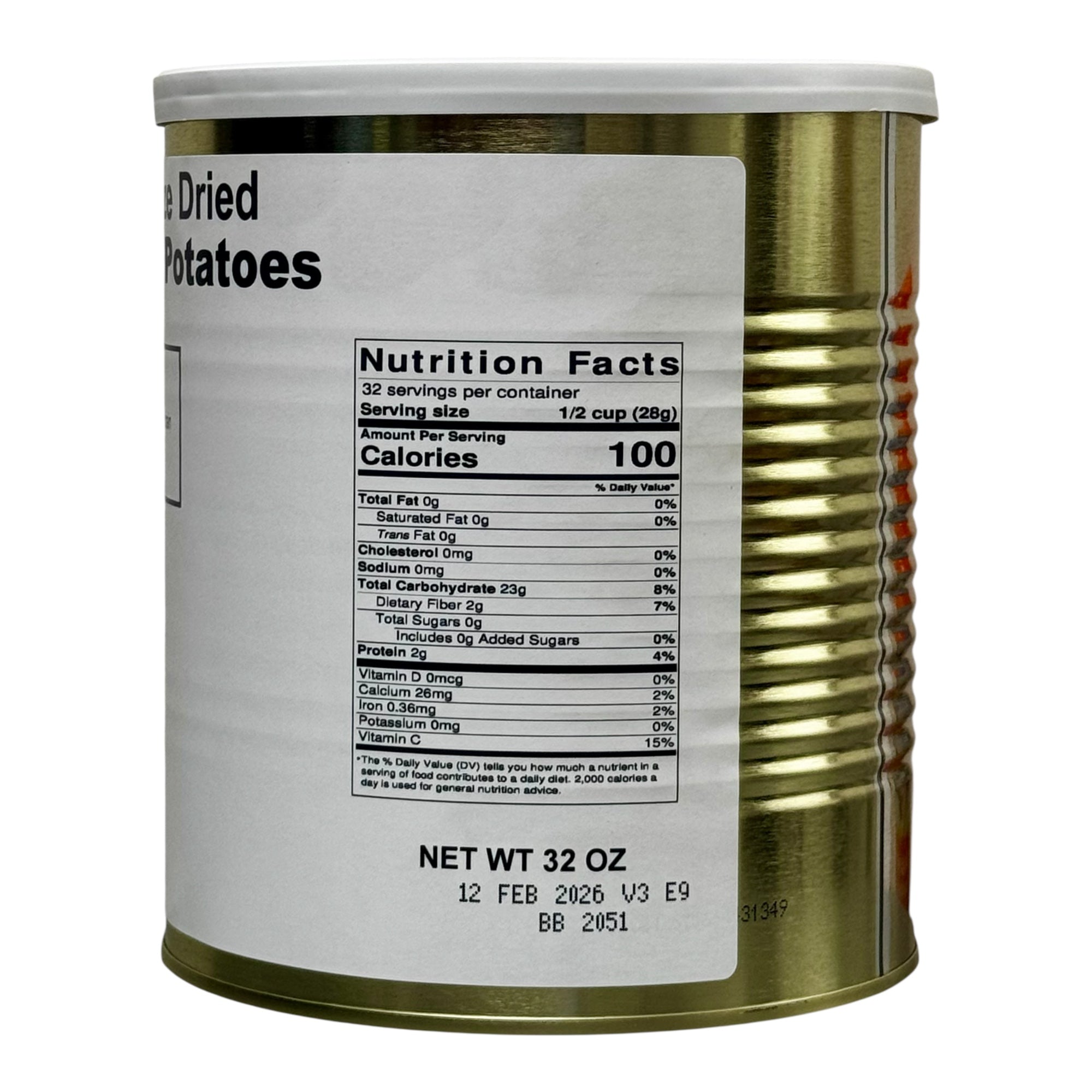 Military Surplus Freeze Dried Diced Potatoes