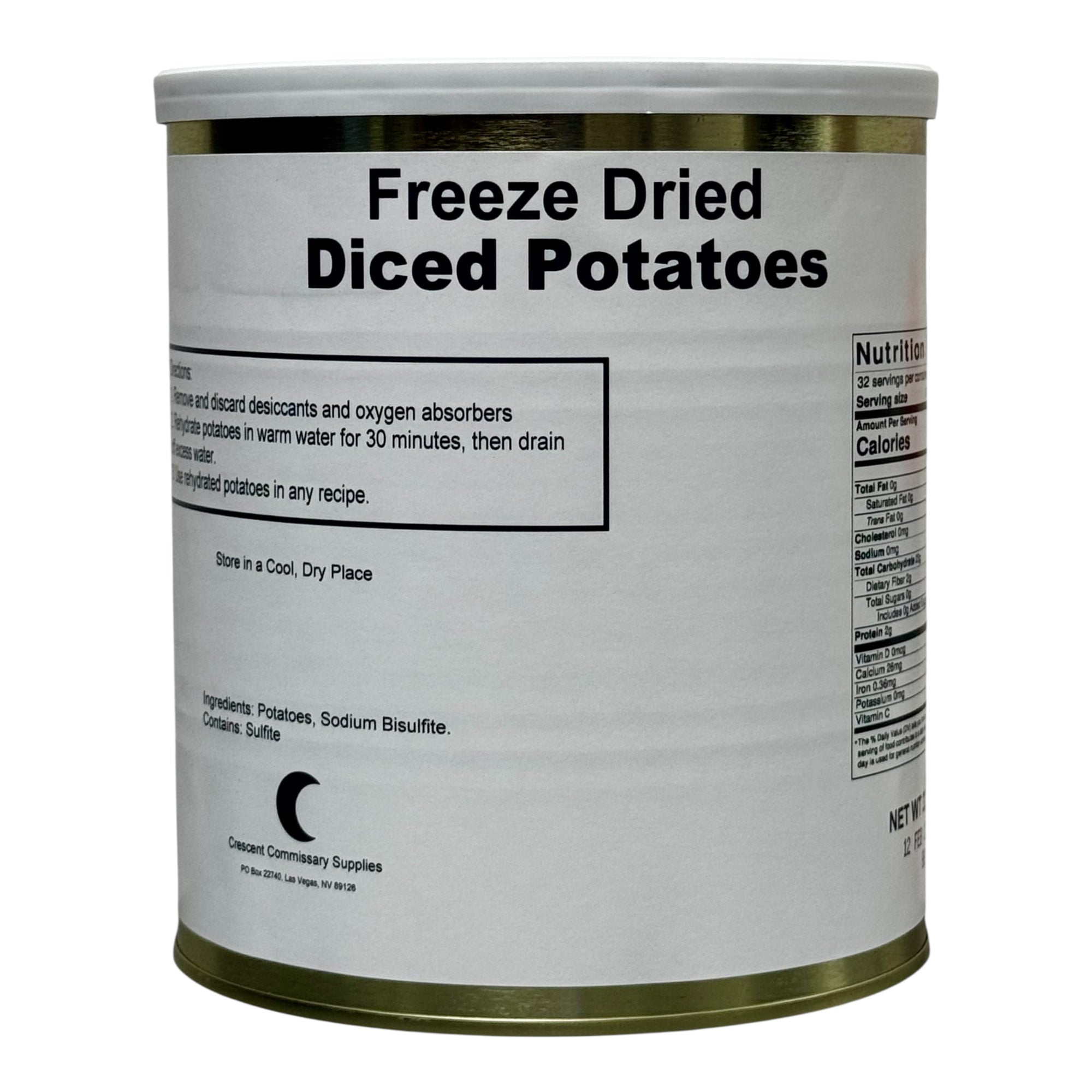 Military Surplus Freeze Dried Diced Potatoes