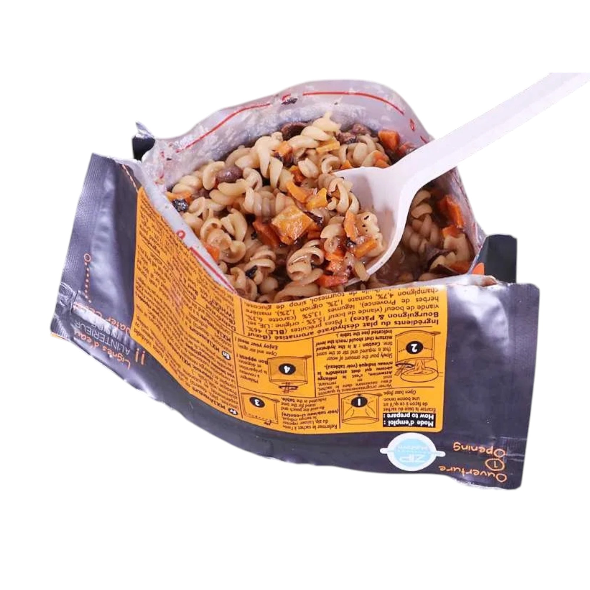 French Armed Forces 24-HOUR Cold Climate Ration Pack (RIL) – Freeze Dried French MRE (Brown Waterproof Bag)
