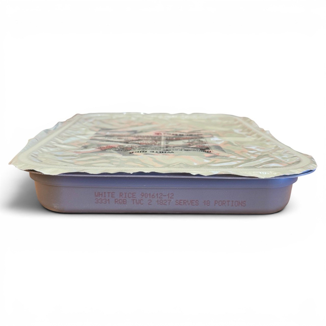 Military MRE Tray Pack, White Rice, Ready to Eat (UGR Component)