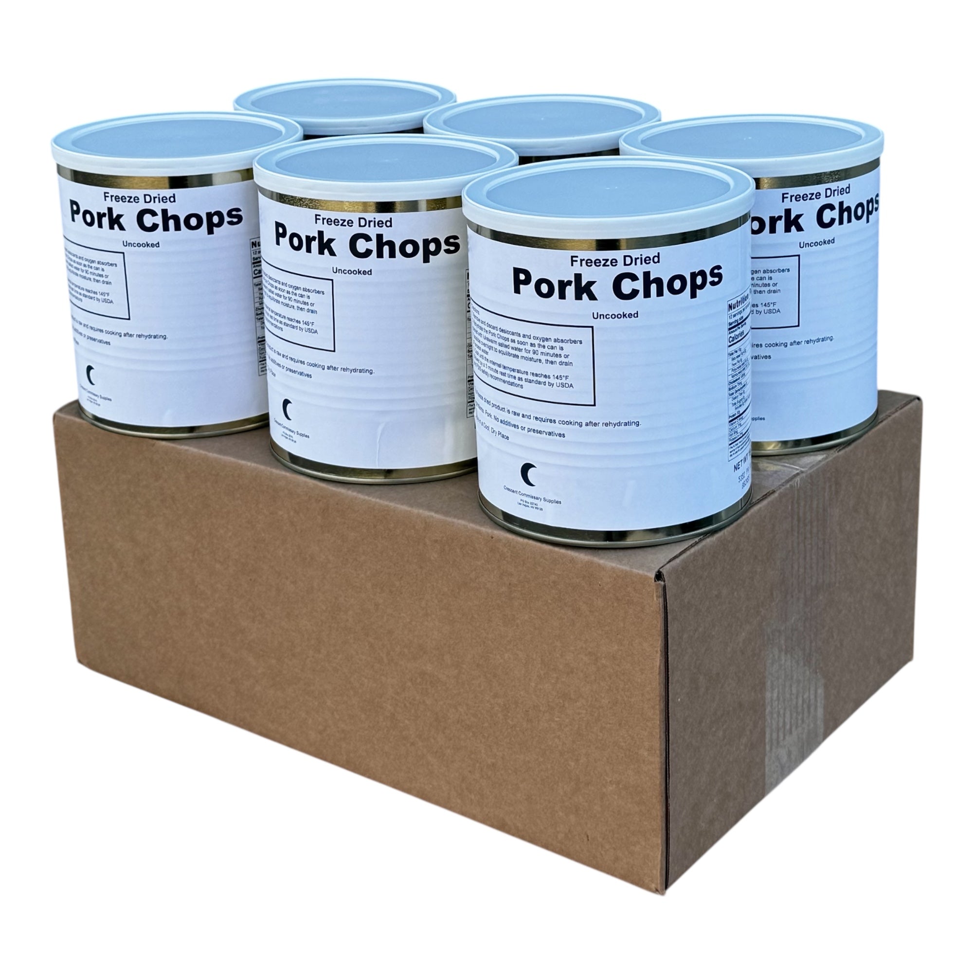 Military Surplus Freeze Dried Pork Chops in #10 Can