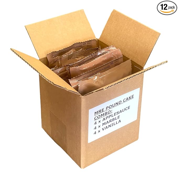 MRE Dessert - Pound Cake Combo 12-Pack (Trans Fat Free)