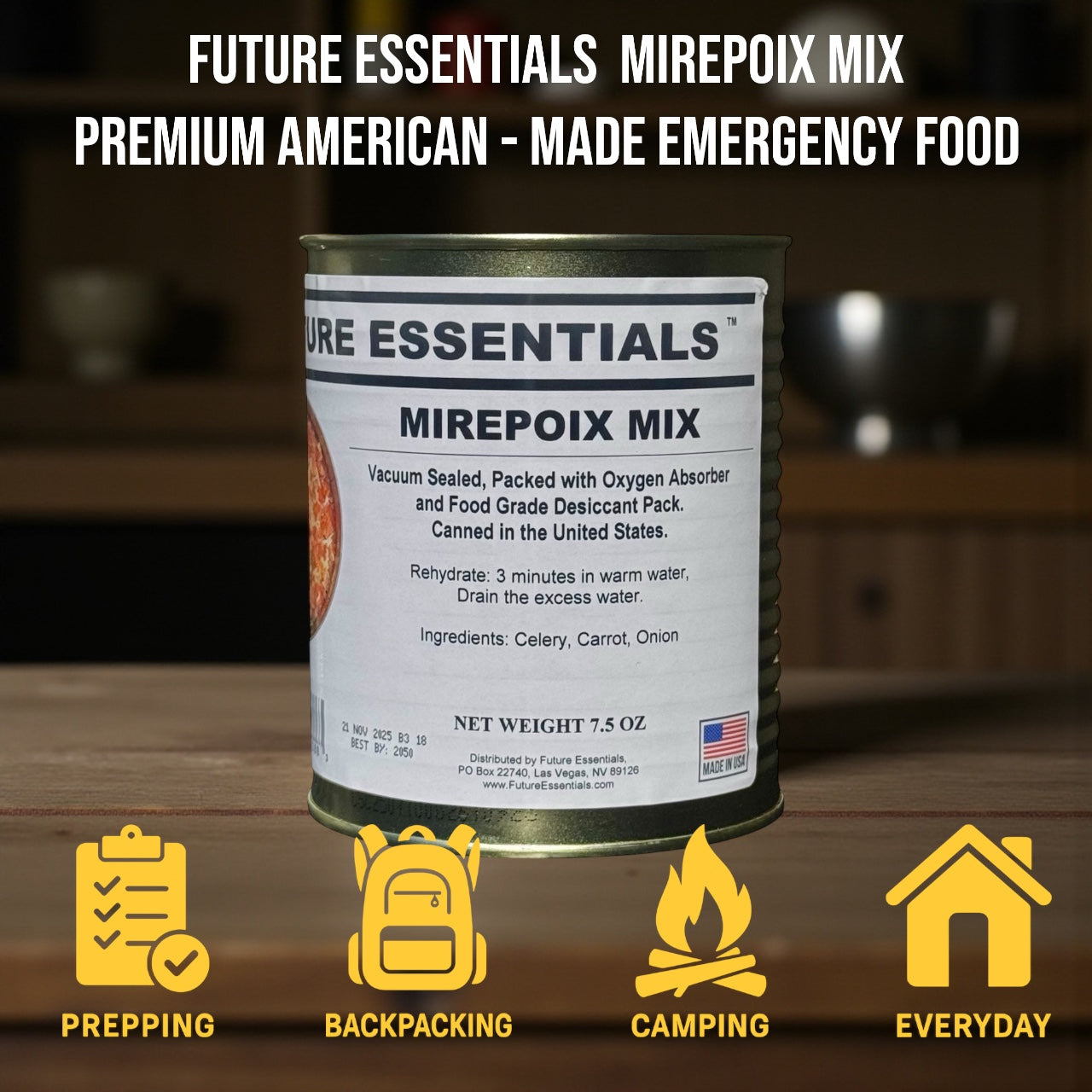 Future Essentials Dehydrated Mirepoix Mix