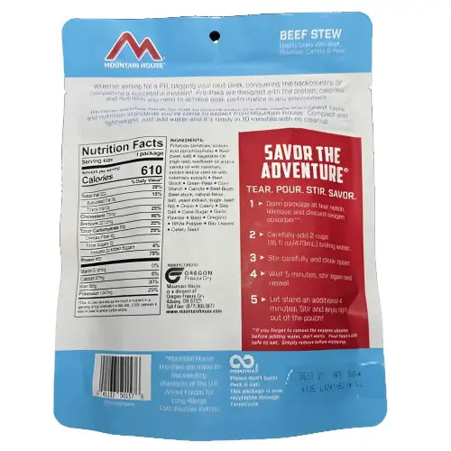 Beef Stew, Freeze Dried, PRO PAK by Mountain House
