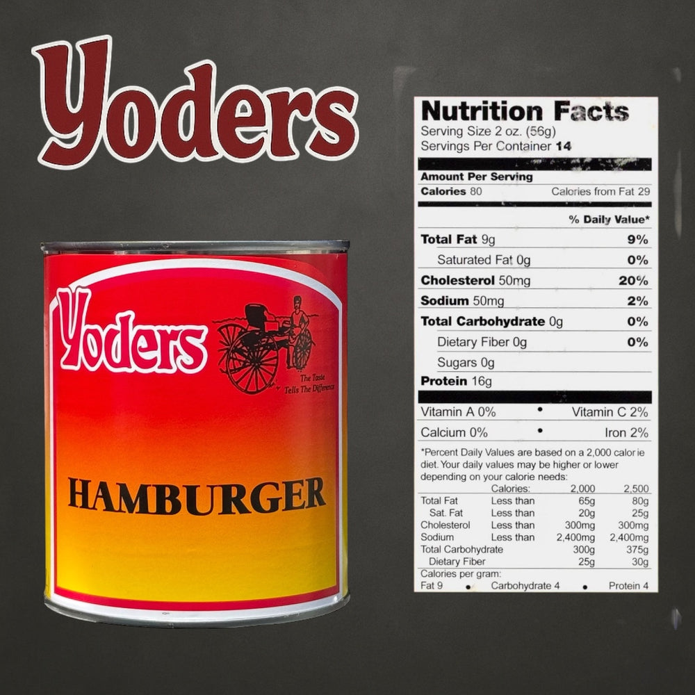 Canned Yoder's Hamburger (Ground Beef)