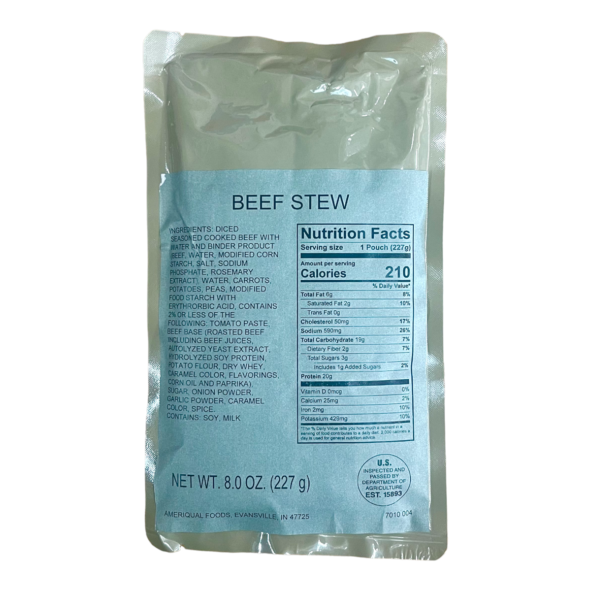 BULK MRE Entree - 72 packs of Beef Stew
