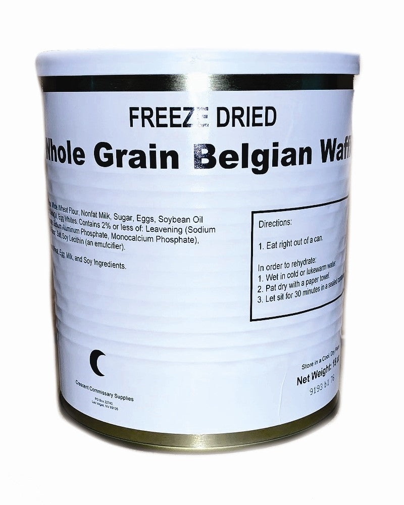 Freeze Dried Whole Grain Belgian Waffles