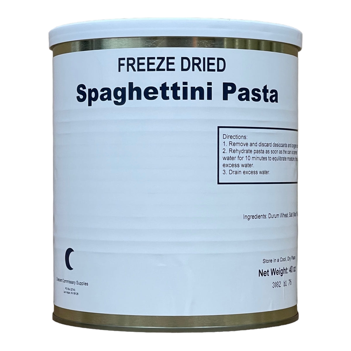 Freeze Dried Spaghettini Pasta