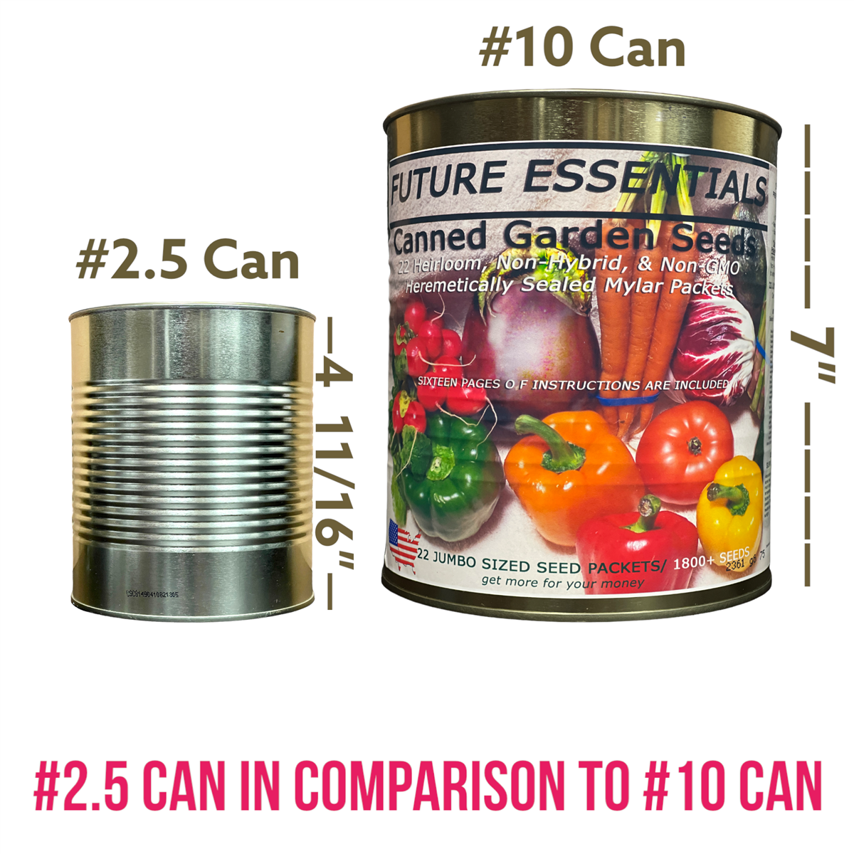 garden seeds non gmo Heirloom/Non-GMO Canned Vegetable / Garden Seeds for Long Term Storage