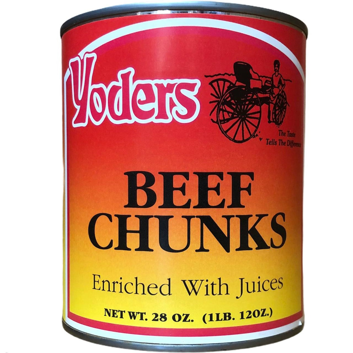 Case (12 Cans) of Yoder's fresh REAL Canned Beef Chunks